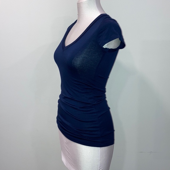 Aqua Basic Short Sleeve V-neck Tee - Picture 3 of 4